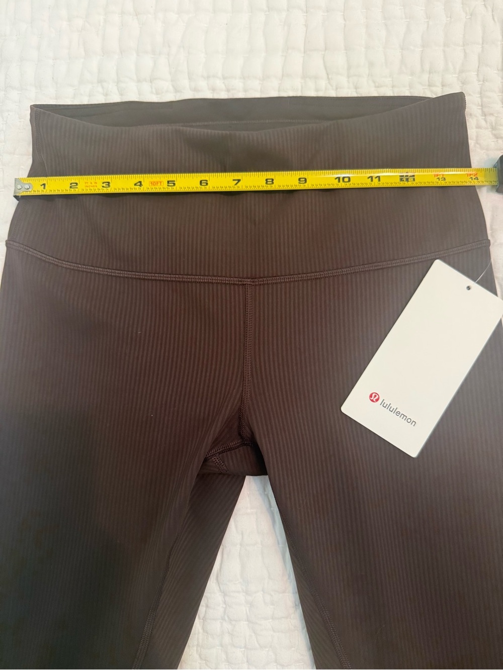 NWT lululemon Wunder Trained Ribbed HR Tight 28” Espressi